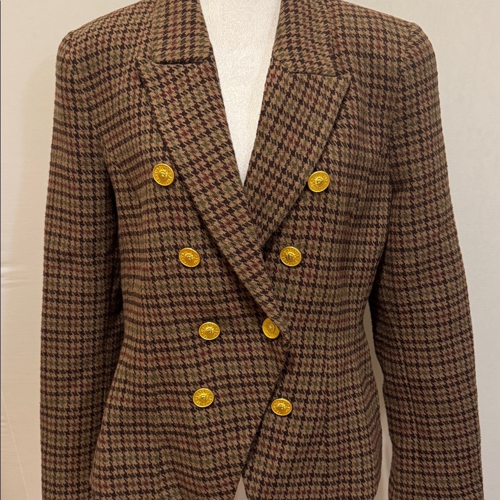L'AGENCE Bethany Structured Tweed Blazer Jacket - Picture 7 of 14